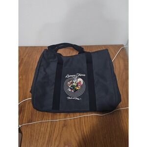 Vintage‎ Looney Tunes Black Canvas Totes Soft Case Character Cartoon Bag